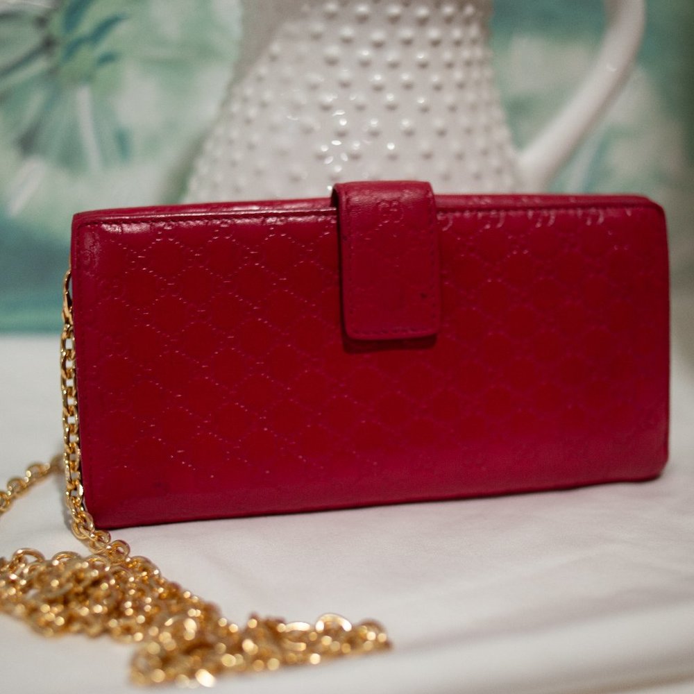 Gucci Micro Guccissima Red Wallet (Great Condition- Authentic) - Picture 2 of 5